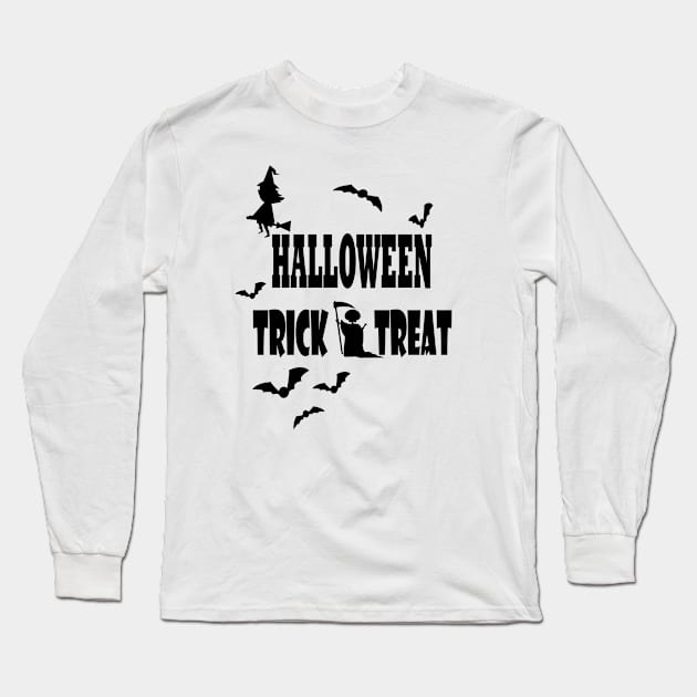 Halloween Trick or Treat Long Sleeve T-Shirt by Rubystor